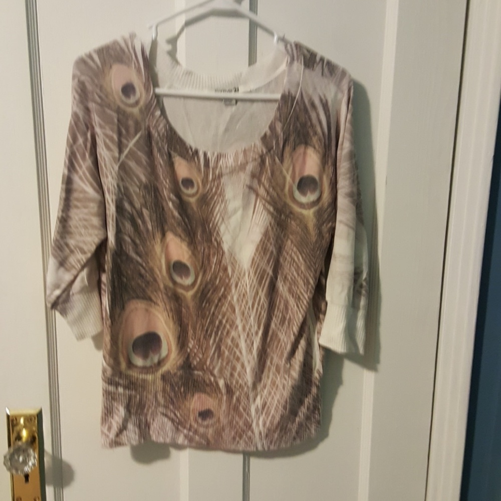 Forever 21 peacock top